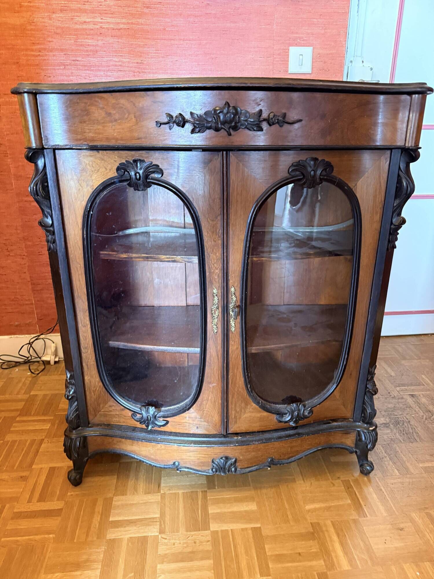 Display cabinet, low bookshelf from the Napoleonic III period.