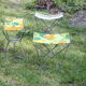 Nomad folding camping stools, France 1950s, set of three.