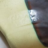 Cut empty-pockets ceramic two-tone atelier cerenne in vallauris 50s