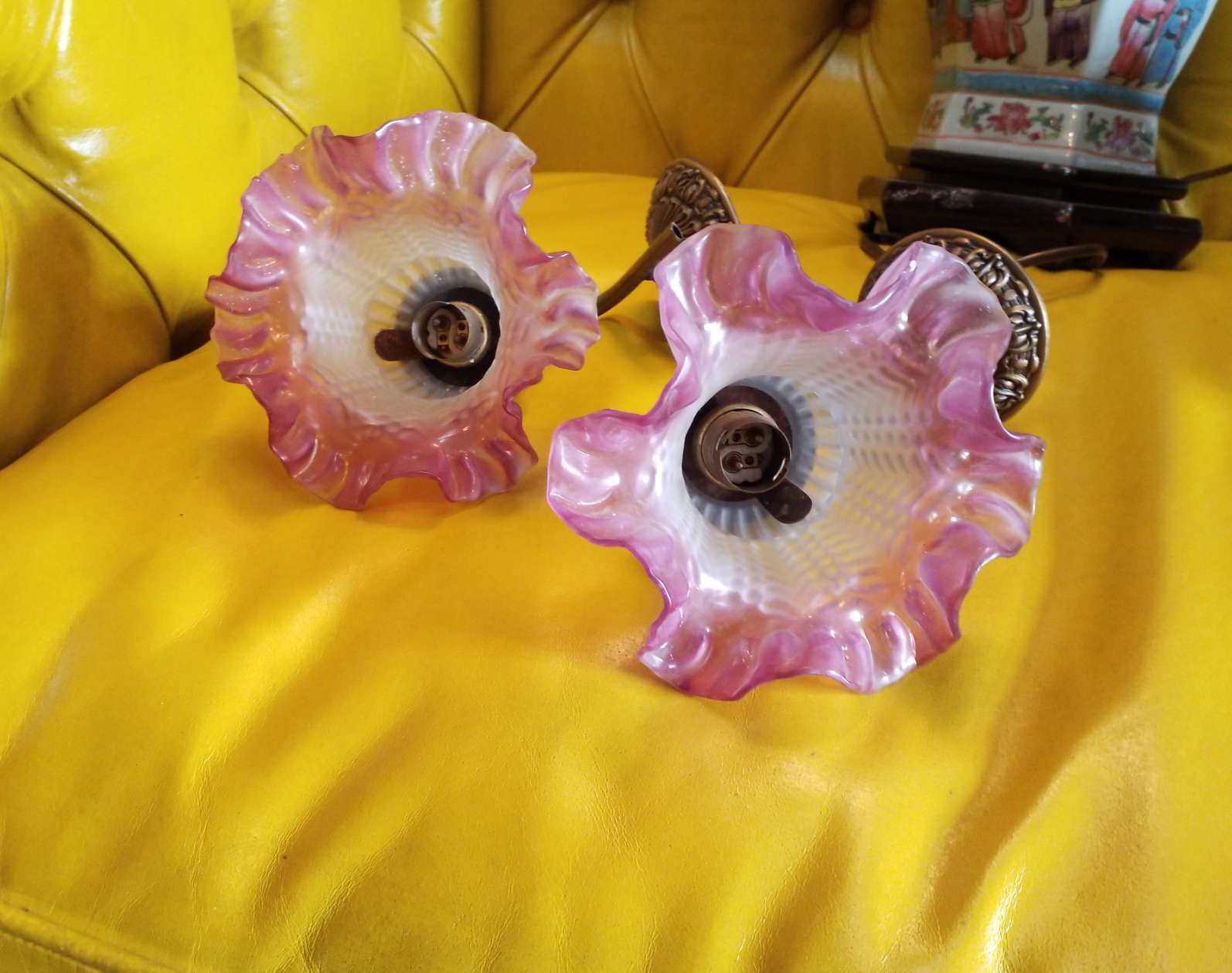 Pair of wall lamps