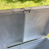 Raw wooden chest with a secret drawer