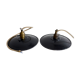 Hanging lamps in black enamelled plate