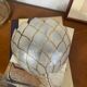Vintage capiz shell wall light half moon 1950s 1960s