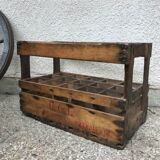 Old wooden bottle box