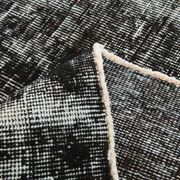 Black gray tones anatolian handmade vintage rug 260x158cm
