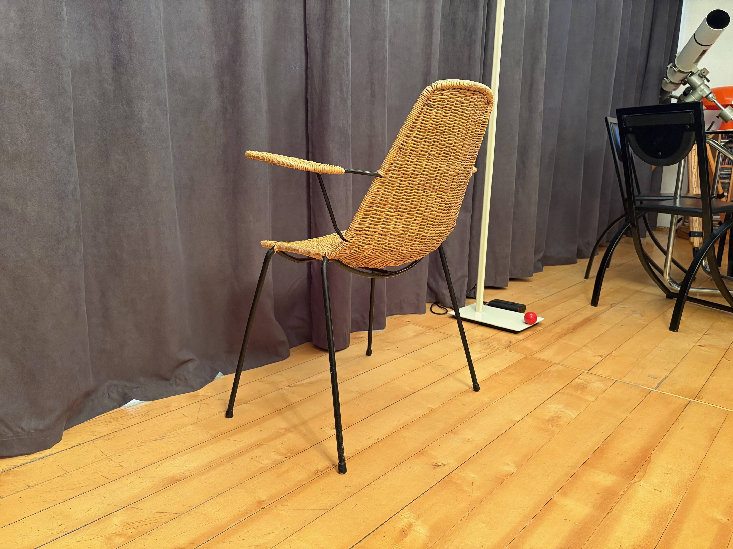 Chair with armrests designed by Gian Franco Legler, Italy, 1950s