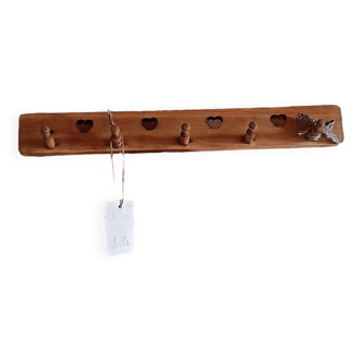 Coat rack with 5 hooks