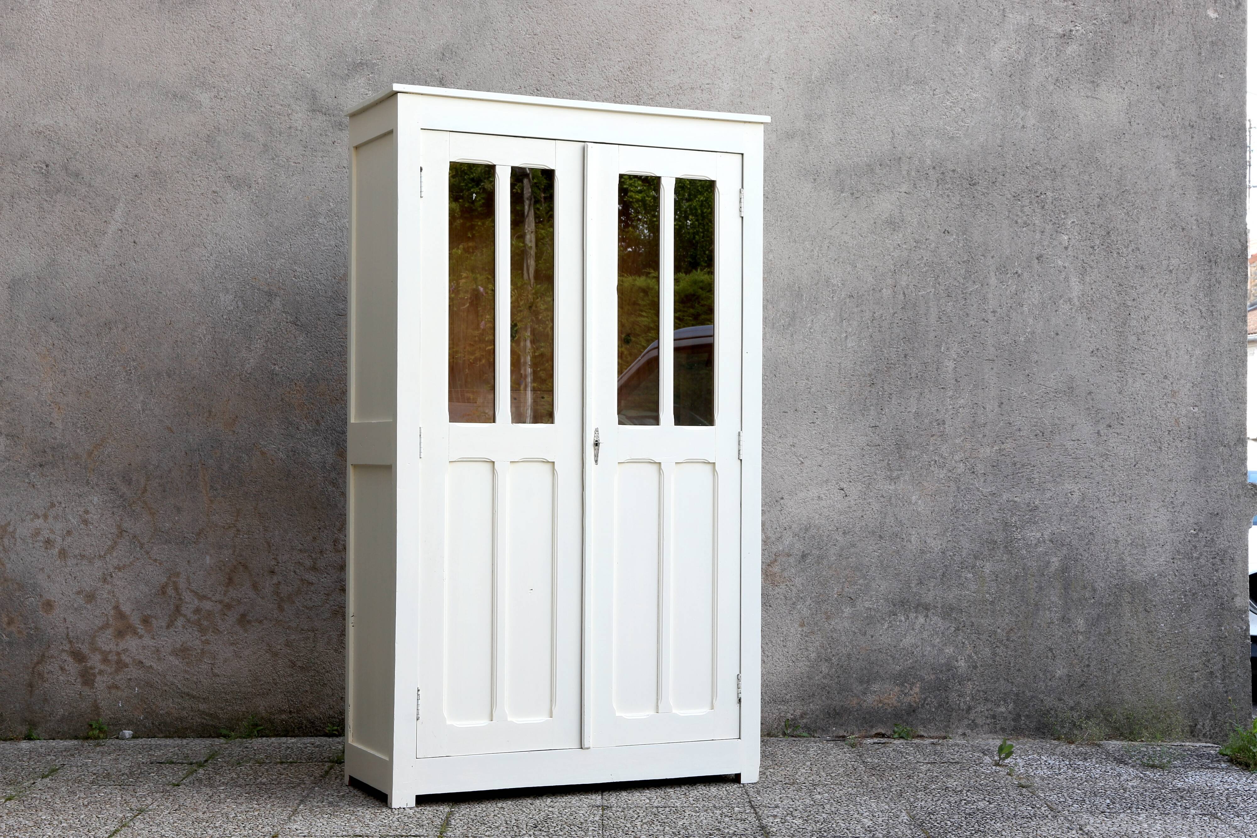 Vintage Parisian glass cabinet