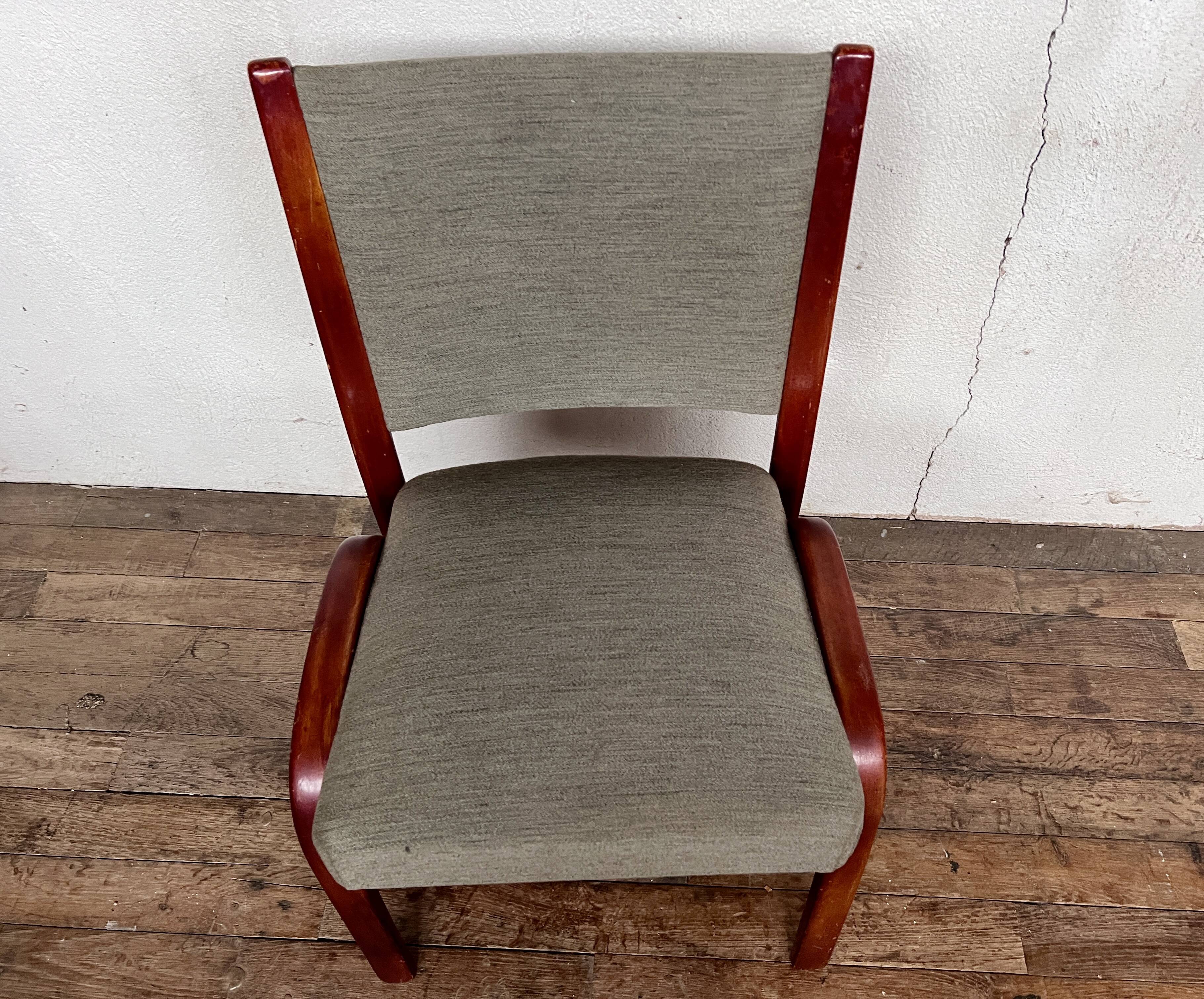 Bow-wood chair by Hugues Steiner