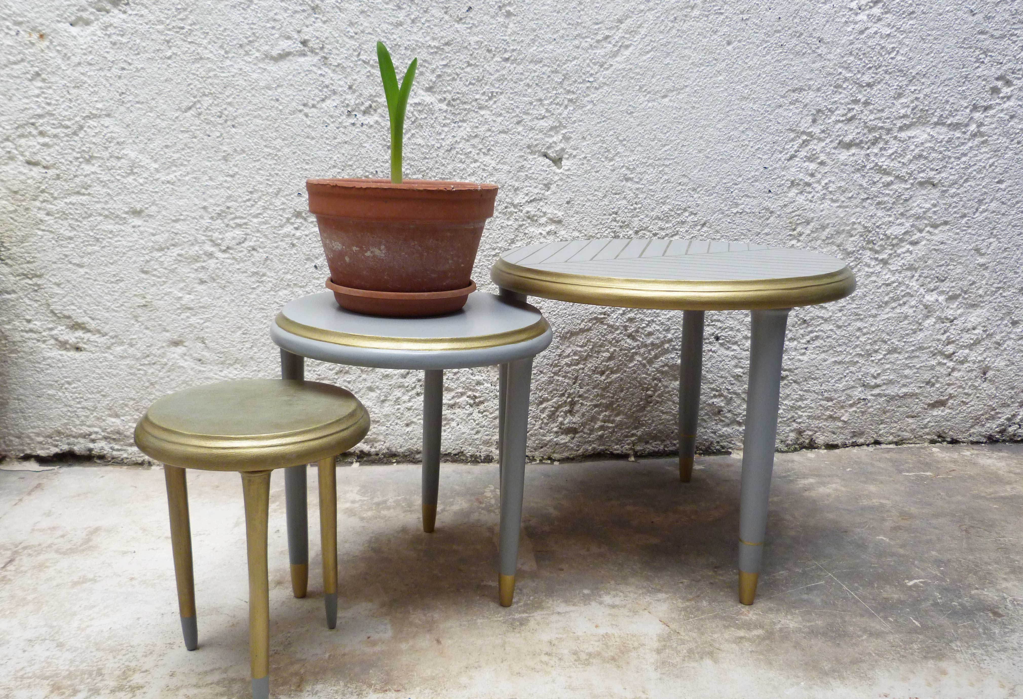Tables basses gigognes / porte plantes