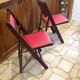 Paire de chaises pliantes vintage shangaï