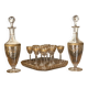Saint Louis 14-piece liqueur set, fine 19th century gold-plated crystal