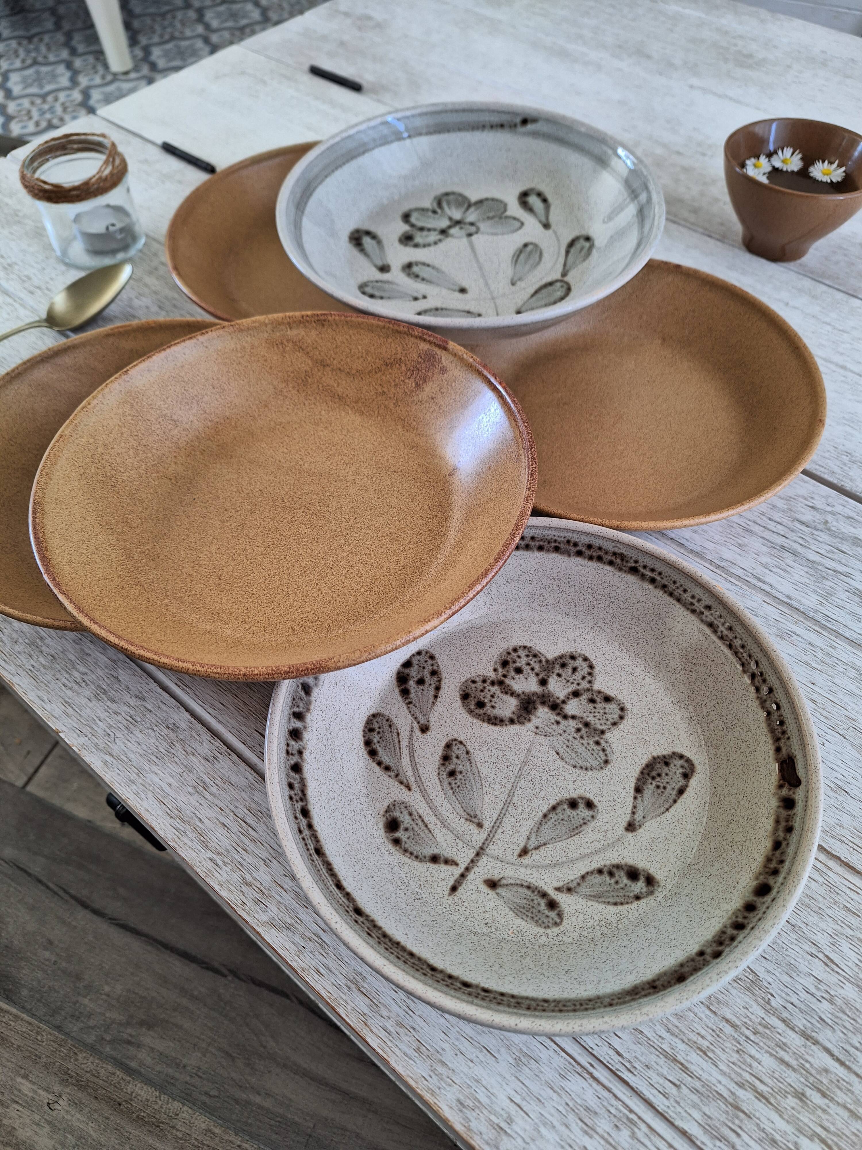 Vintage Sarreguemines stoneware plates