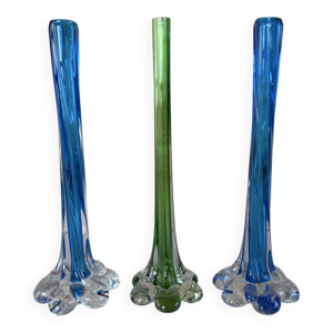 Trio de soliflore vase - verre