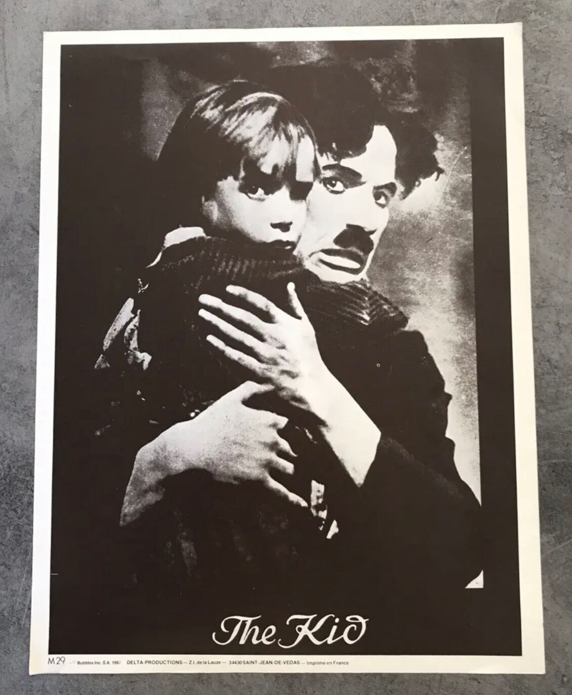 Poster film the kid, charlie chaplin, delta-productions m29 - 41 x 31,5 cm