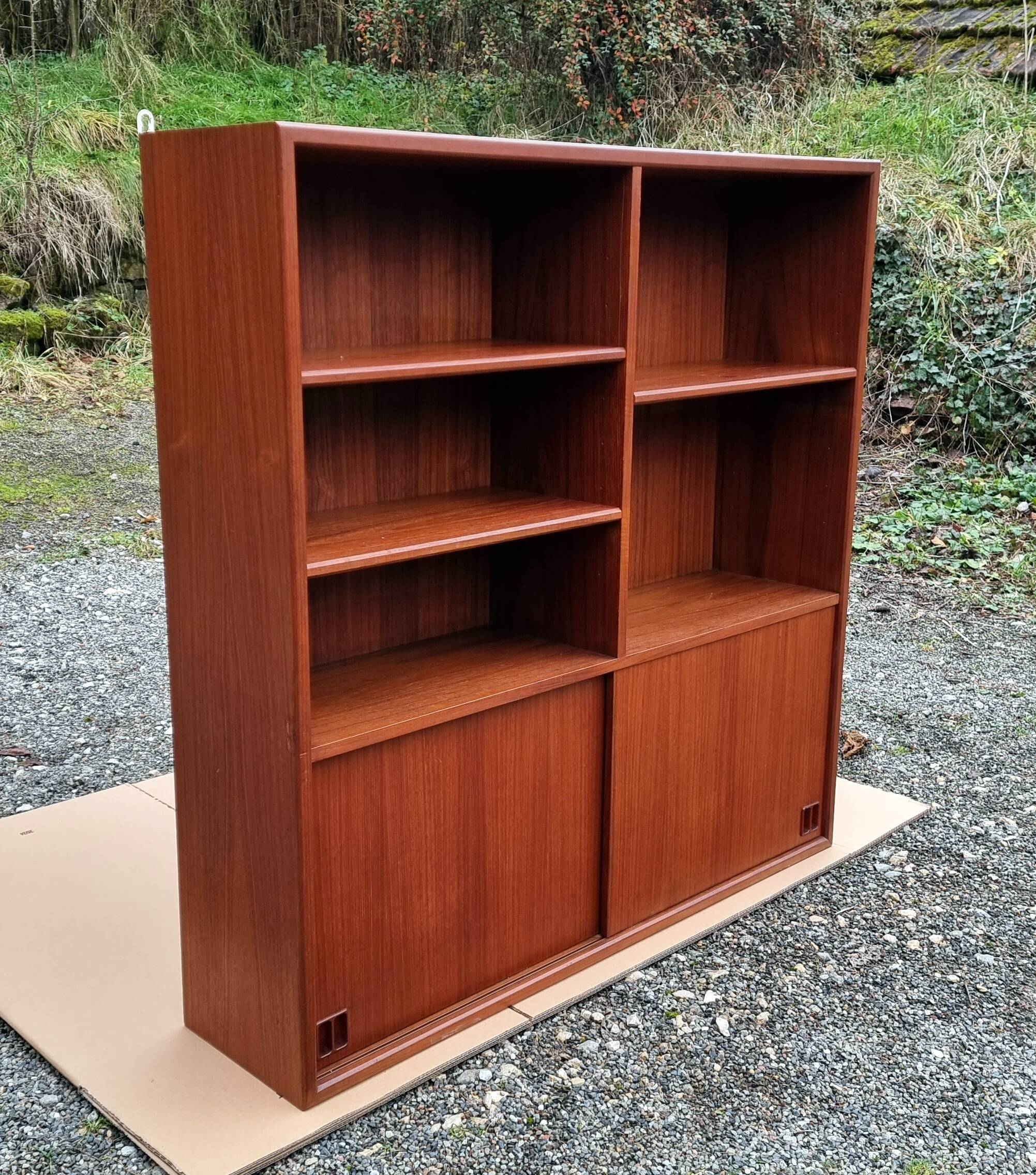 Scandinavian teak bookcase Samcom Denmark