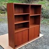 Scandinavian teak bookcase Samcom Denmark