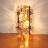 Pair of crystal wall lights in the Sciolari style.