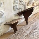 Antique wooden shelves