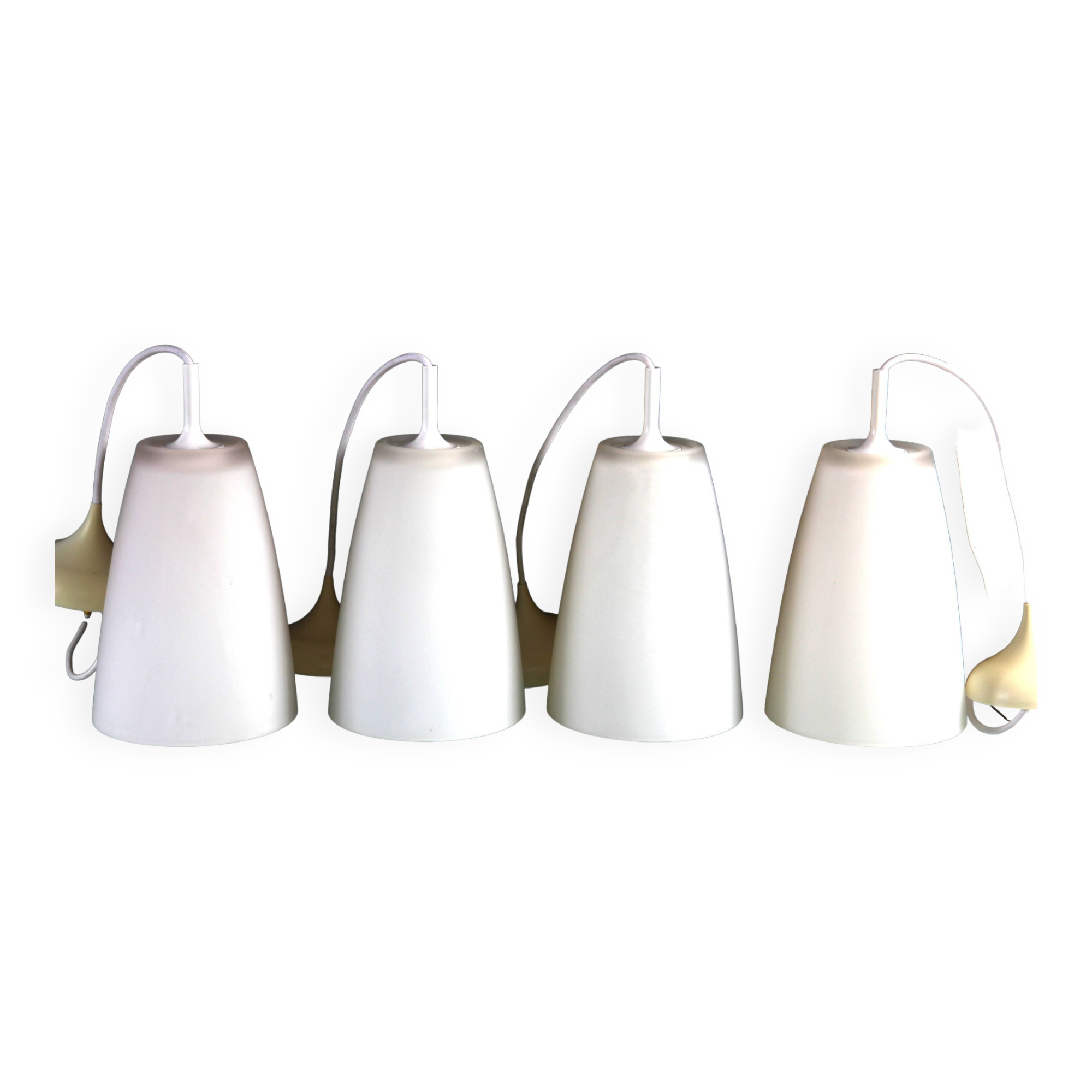 Suspensions Opaline , lot de quatre