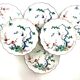6 Japanese Arita dessert plates