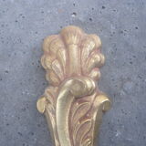 Pair of wall lights in brass