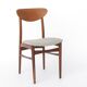 Vintage Danish Teak Dining Chairs, Set of 4, 1960s Scandinavian Mid Century
