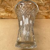 Old vase cristallerie lorraine cut crystal made in France vintage