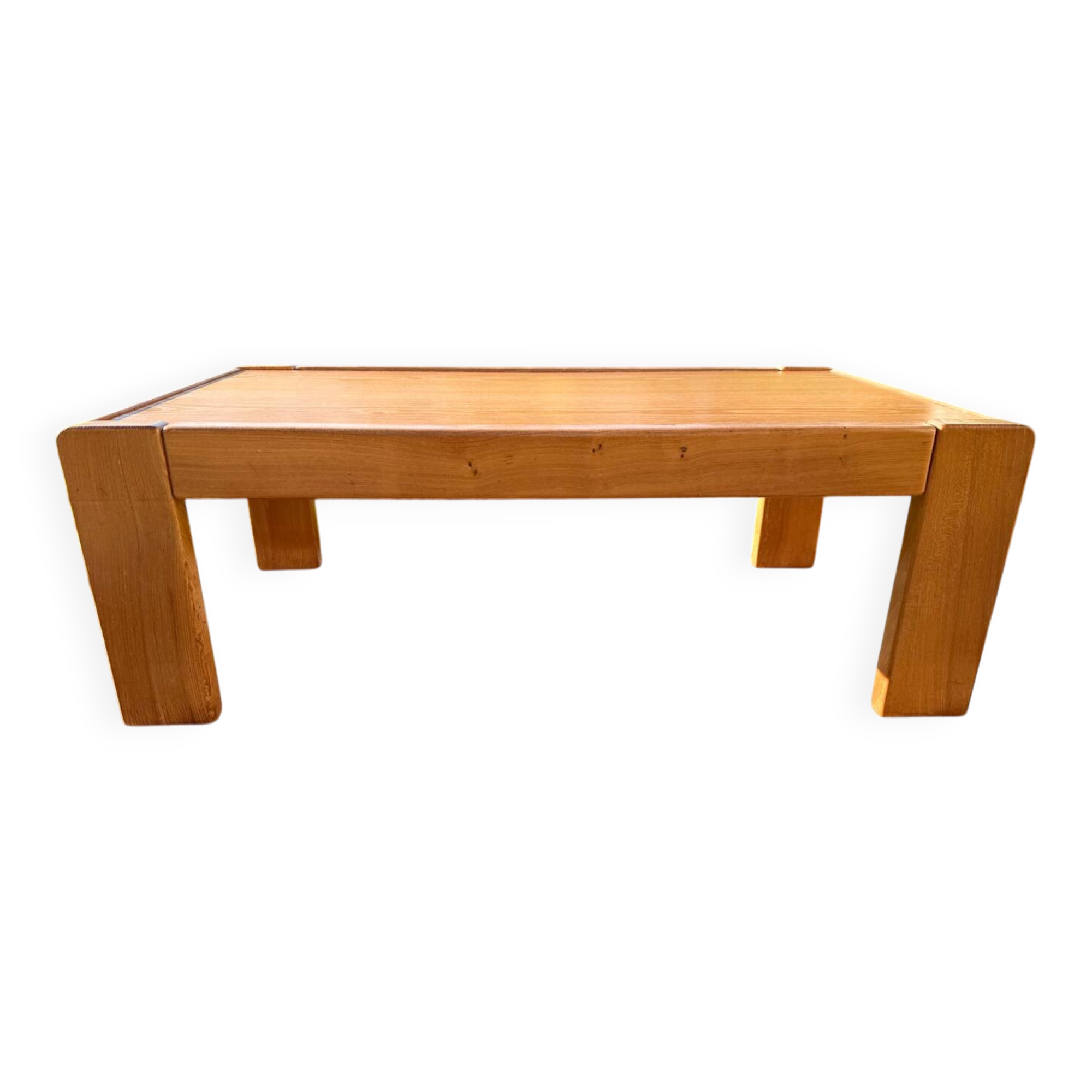 Solid elm coffee table