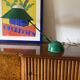 Lampe de table verte Space Age, Italie années 1970
