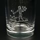 Orrefors engraved crystal bud vase, Sweden, 1950s-1960s