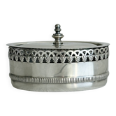 Vintage metal butter dish