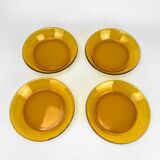 Table service 4 people amber glass duralex