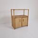 Italian Bamboo and Rattan Cabinet or Bed Side Table, 1980s