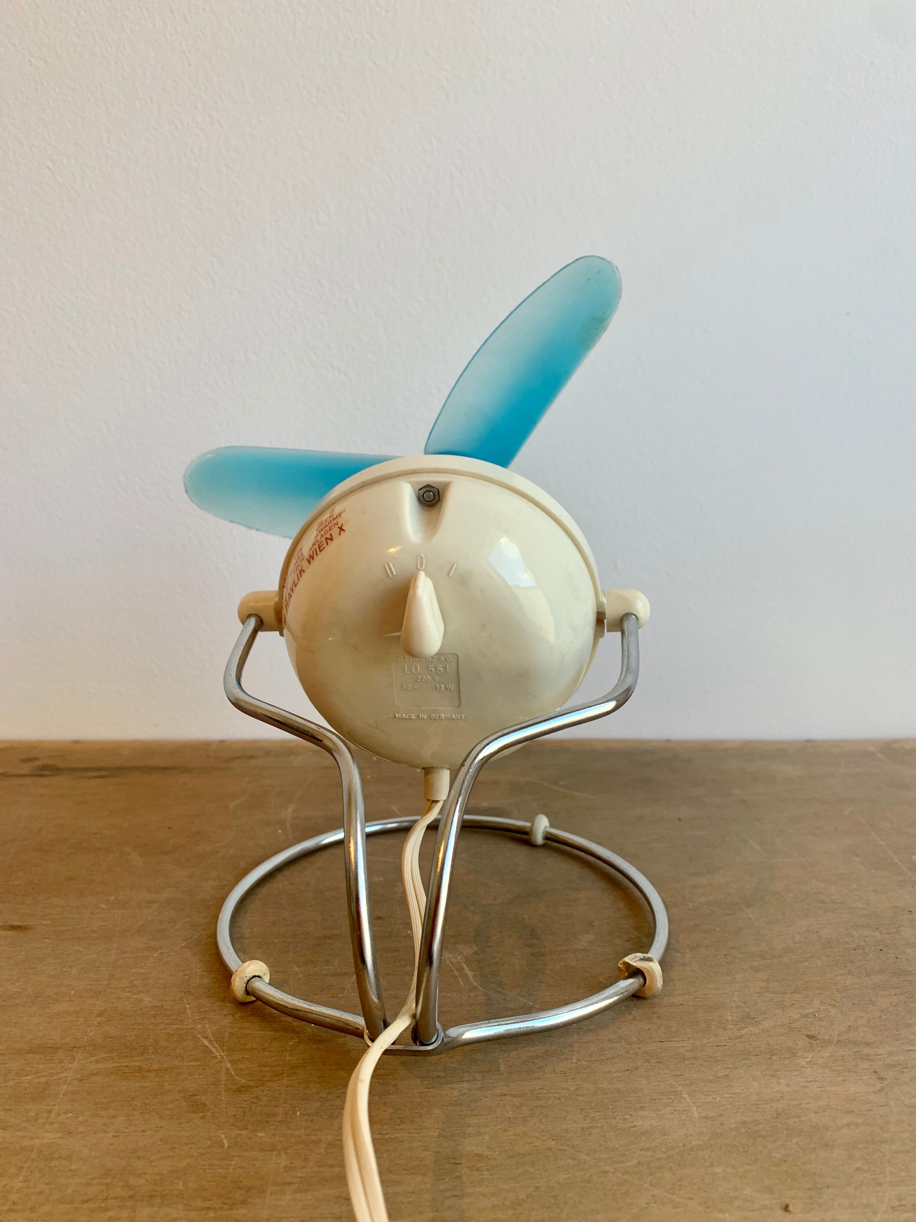 Vintage table fan lorenz, 1950s
