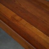 High tripod stool in solid pine, by a Danish cabinetmaker, mid-century, around 1960.