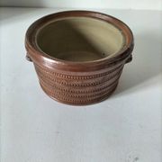 Pot en grès Corneau Myennes décor lièvres