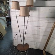 1950s/60s tripod floor lamp with 3 lights.