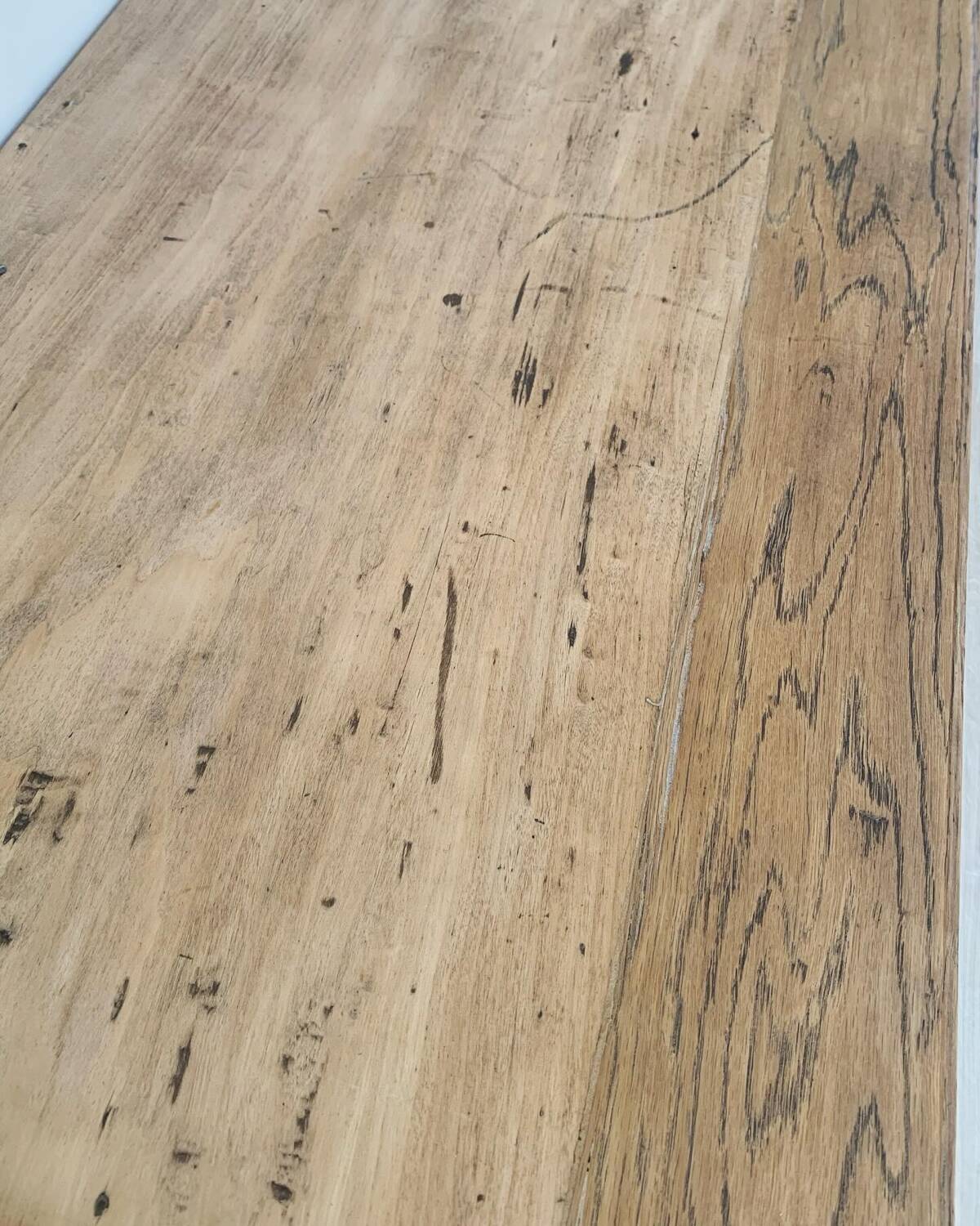 Old restored wooden desk