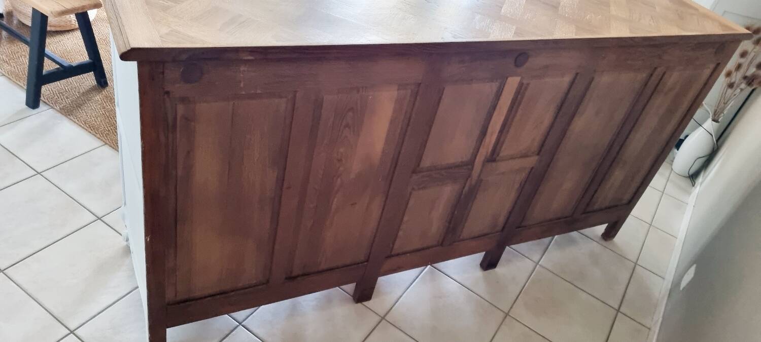 Louis XV style oak sideboard