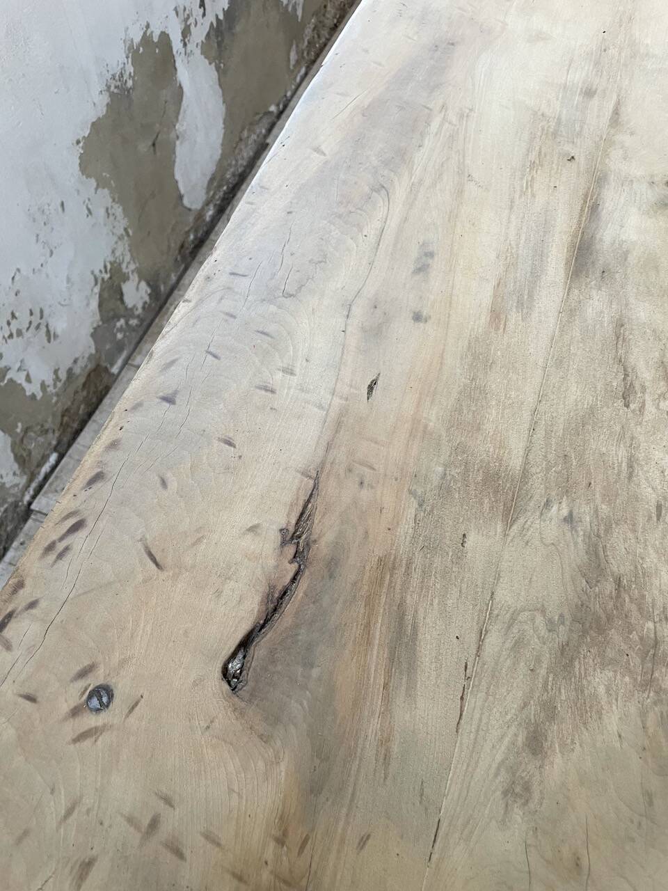 2m walnut drapery farmhouse table