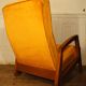 Armchair "Kangaroo" in velvet feet compass