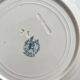 6 flat plates in iron earth “Athens” Saint Amand and Hamage