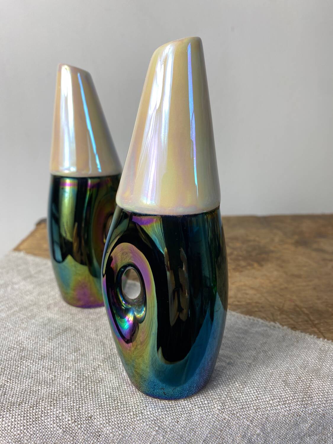 Ceramic salt and pepper shakers from the Verceram collection