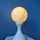 Lampe de table Space Age en verre opalin blanc