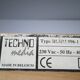 Techno Media lamp in copper and wood