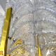 Chandelier Carl Fagerlund by Orrefors with 10 Murano leaves 1960