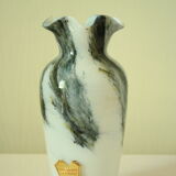Genuine vintage Opaline vase from the Tuscan Crystal Factory, Italy.