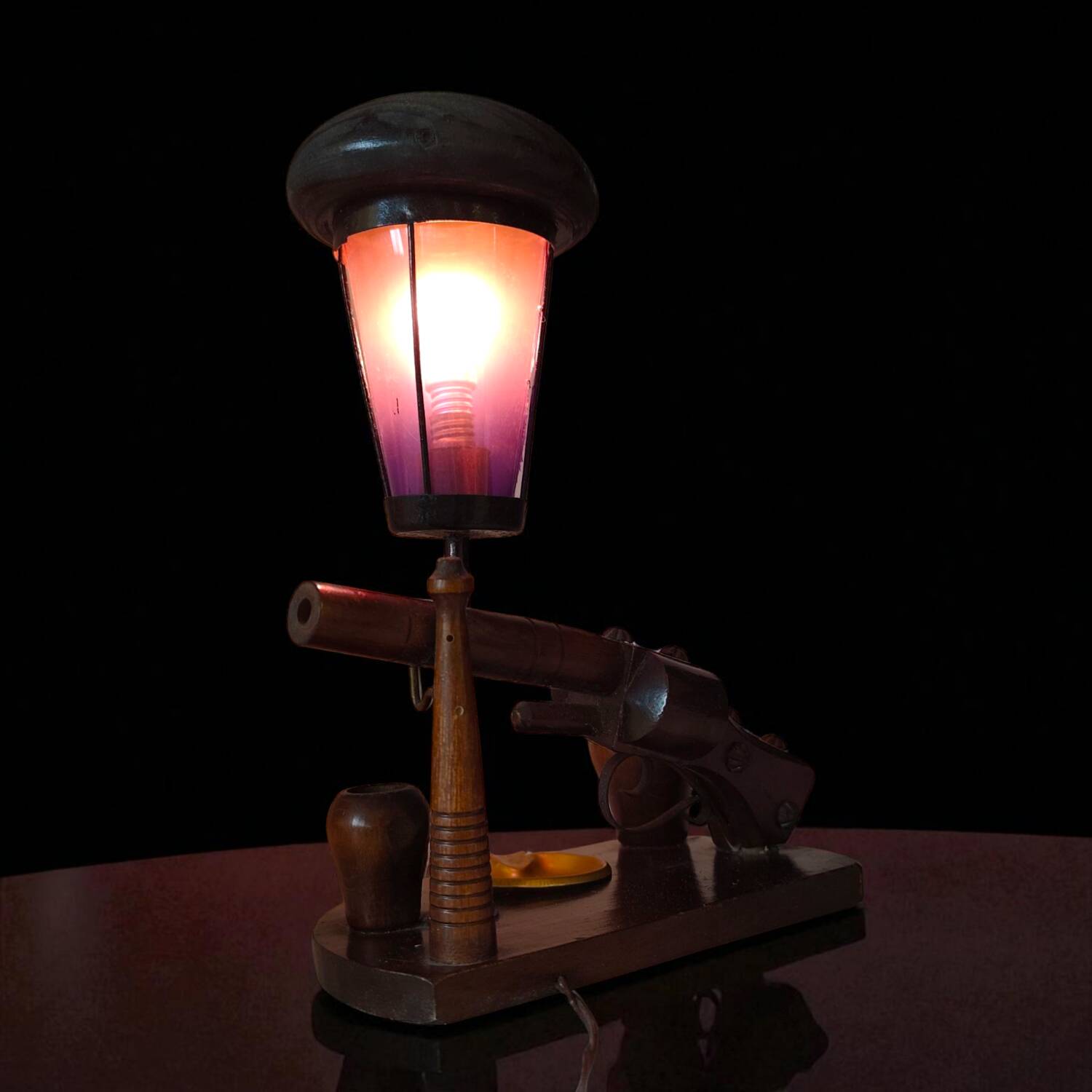 Vintage 1960s Aldo Tura Table Lamp - Unsigned