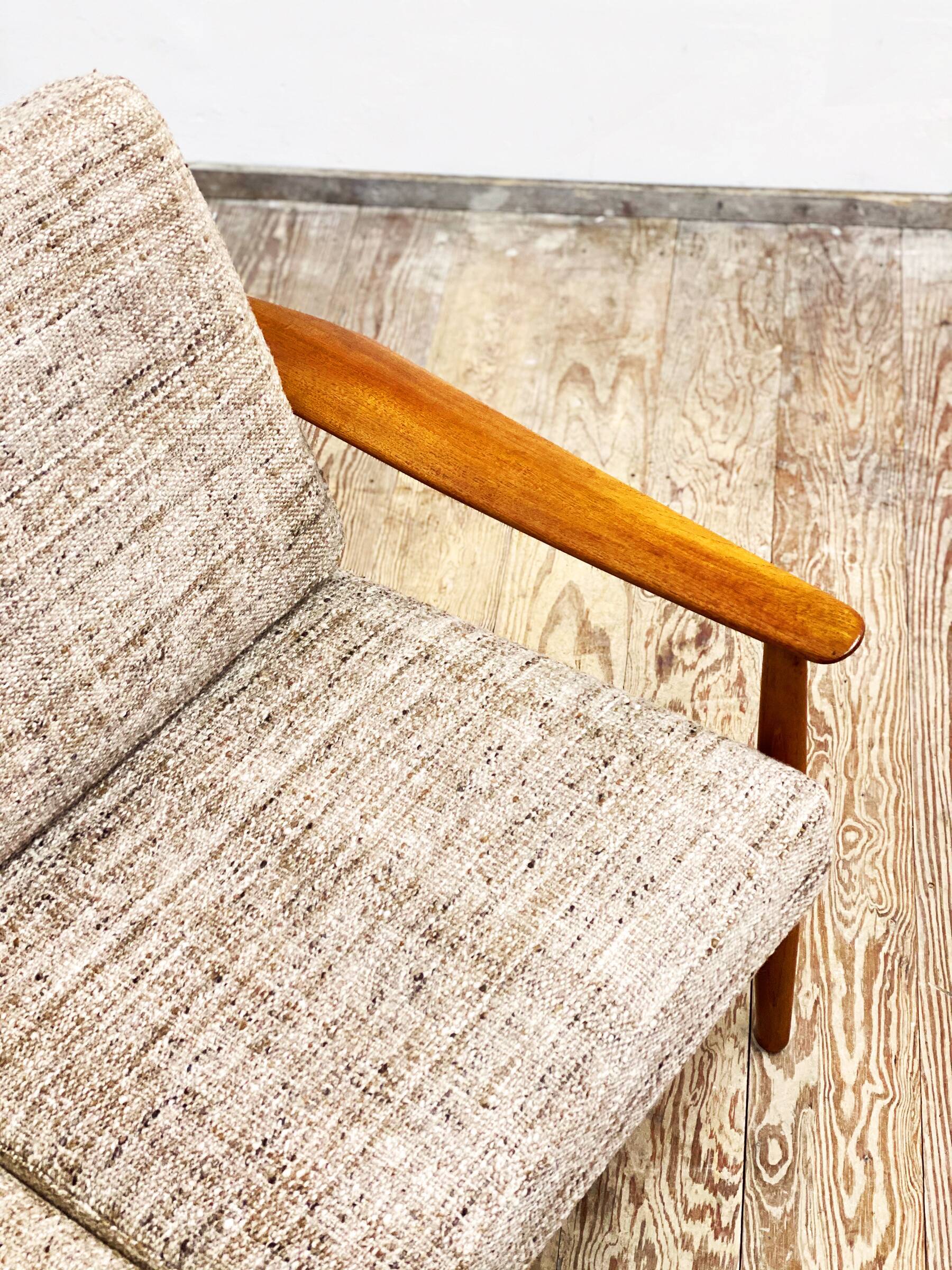Mid century teak two-seater sofa by Arne Vodder for France and Son, Denmark, 1950s